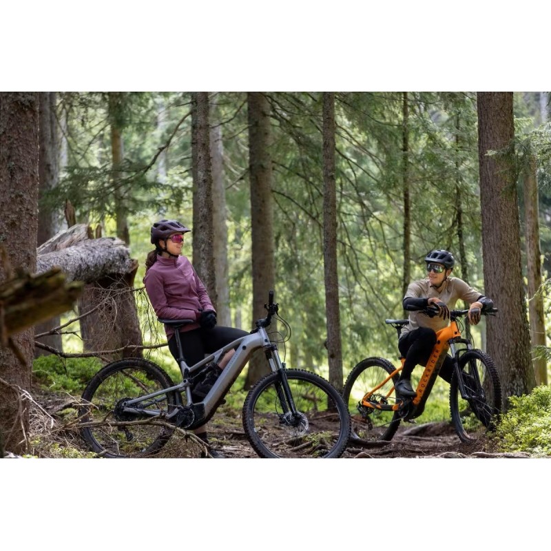 Vélo VTT électrique tout suspendu 29" - E-EXPL 500 S Gris métal