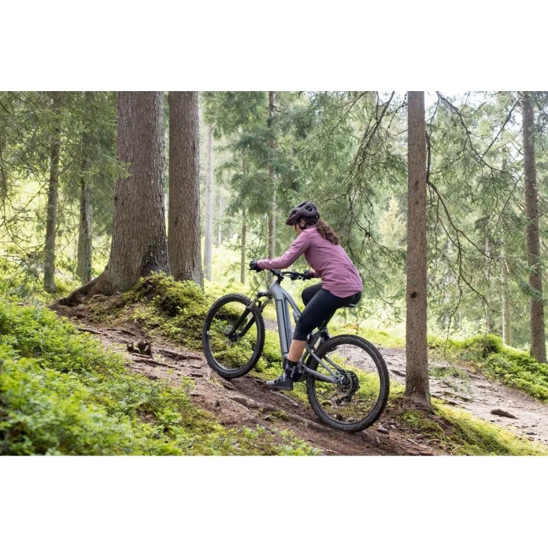 Vélo VTT électrique tout suspendu 29" - E-EXPL 500 S Gris métal