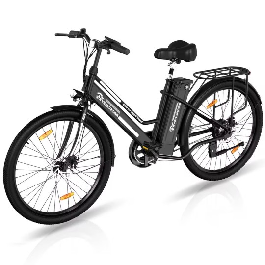 Vélo Electrique Adulte avec Pneu 26'' 36V 12Ah EVERCROSS - EK8S Noir