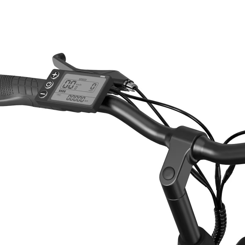 Vélo Electrique Adulte avec Pneu 26'' 36V 12Ah EVERCROSS - EK8S Noir