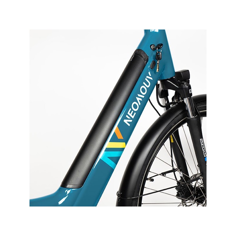 Vélo ville électrique - NEOMOUV ELAIA 2 NG - Bleu Pétrol