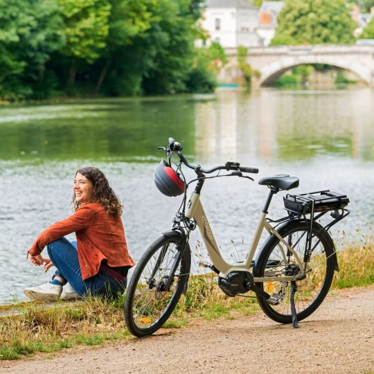 Vélo ville électrique - NEOMOUV Allegria 2 Hydraulique - Gris foncé