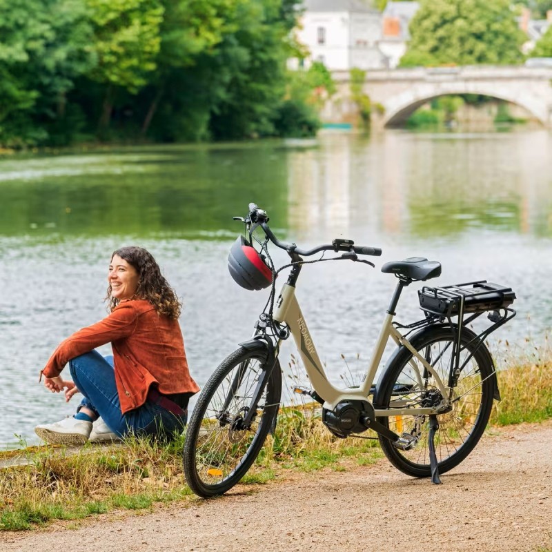 Vélo ville électrique - NEOMOUV Allegria 2 Hydraulique - Gris foncé